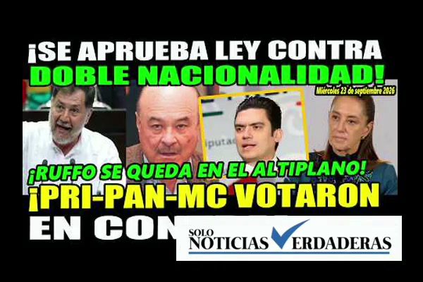 Solo Noticias Verdaderas Resumen 23 de Septiembre de 2026