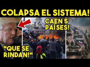Colapso masivo! PROTESTAS AHOGAN A 5 PAÍSES, Trump pide rendición. Rusia los acabó, sin salida.